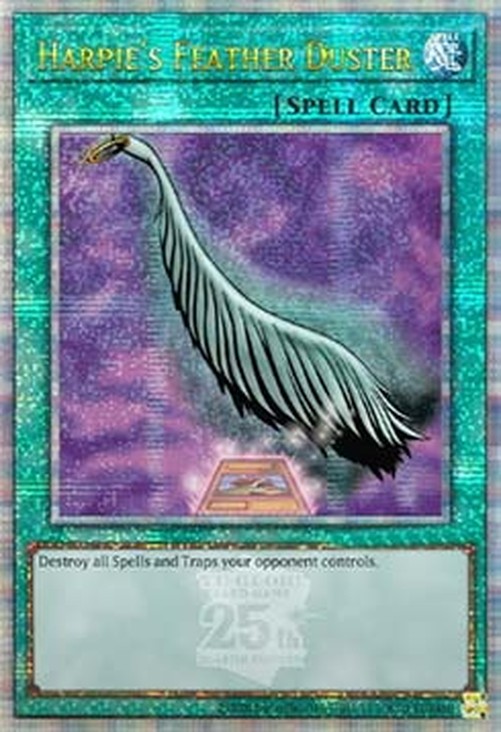 Yu-Gi-Oh! EDC1 Harpie's Feather Duster (V.1 - Quarter Century Secret Rare)