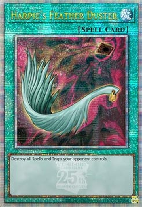 Yu-Gi-Oh! EDC1 Harpie's Feather Duster (V.2 - Quarter Century Secret Rare)