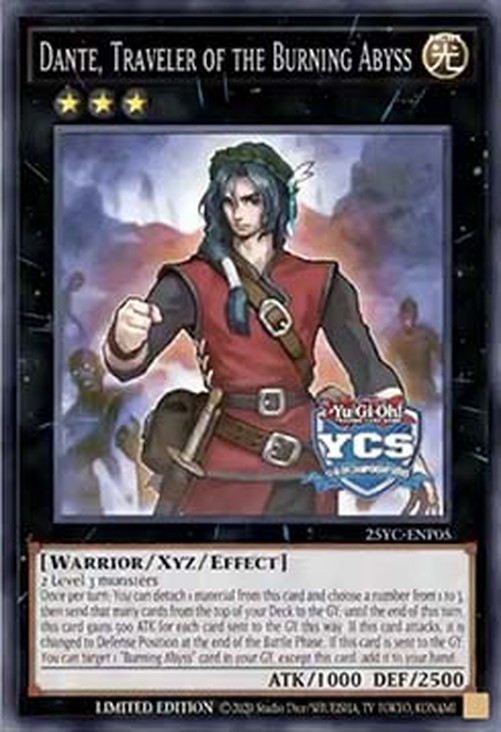 Yu-Gi-Oh! 25YC Dante, Traveler of the Burning Abyss (V.2 - Rare)