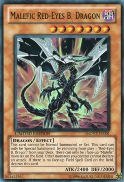 Yu-Gi-Oh! MOV2 Malefic Red-Eyes Black Dragon (V.1 - Super Rare)