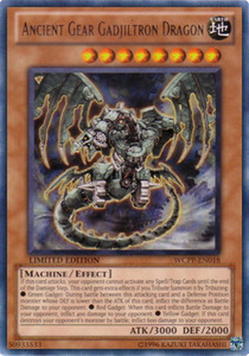 Yu-Gi-Oh! WCPP Ancient Gear Gadjiltron Dragon