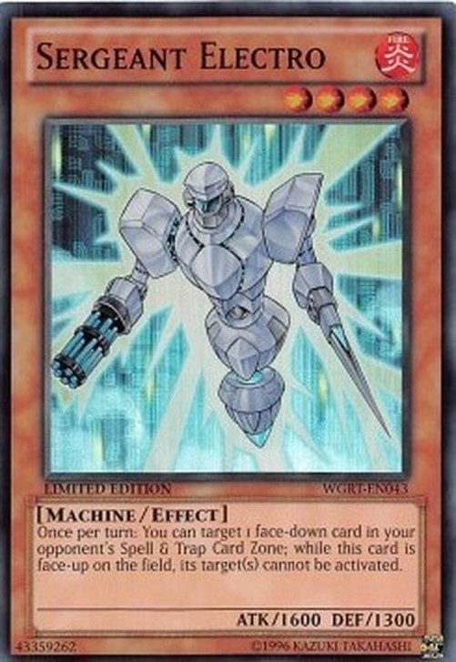 Yu-Gi-Oh! WGRT Sergeant Electro