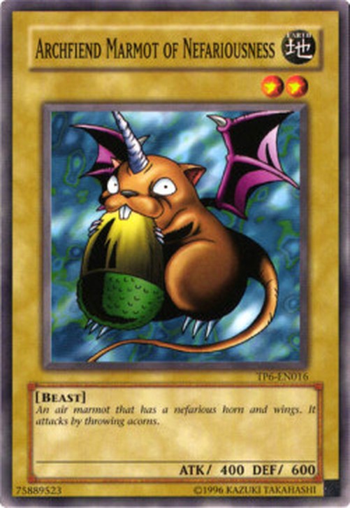 Yu-Gi-Oh! TP6 Archfiend Marmot of Nefariousness