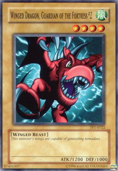 Yu-Gi-Oh! TP1 Winged Dragon, Guardian of the Fortress #2 (V.1 - Common)