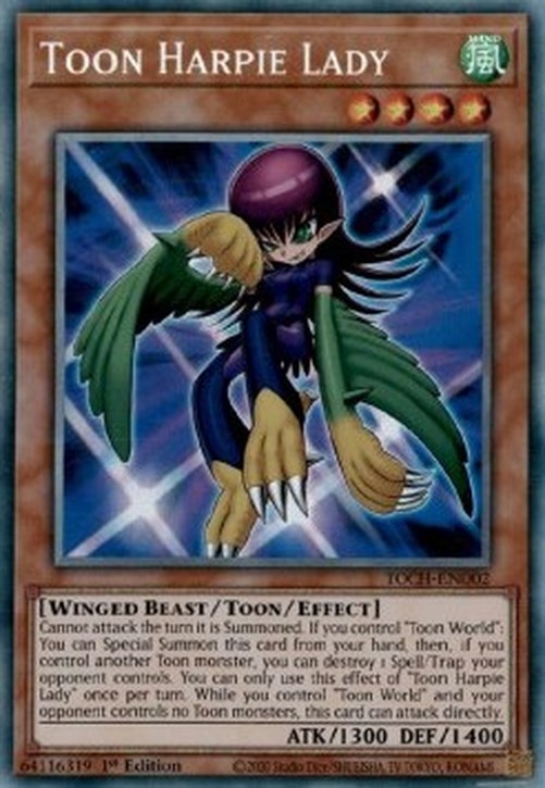 Yu-Gi-Oh! TOCH Toon Harpie Lady (V.2 - Collectors Rare)