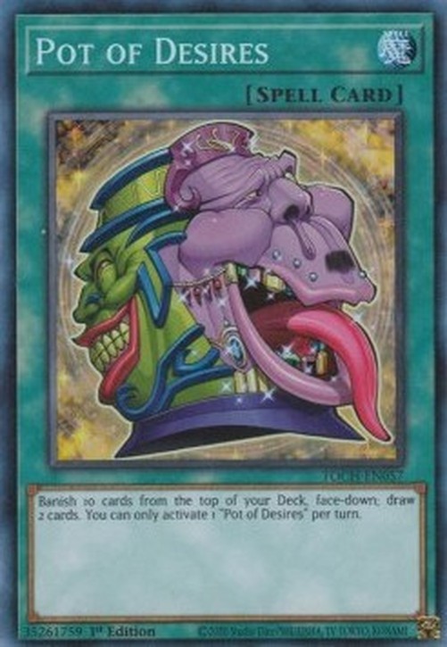 Yu-Gi-Oh! TOCH Pot of Desires (V.2 - Collectors Rare)
