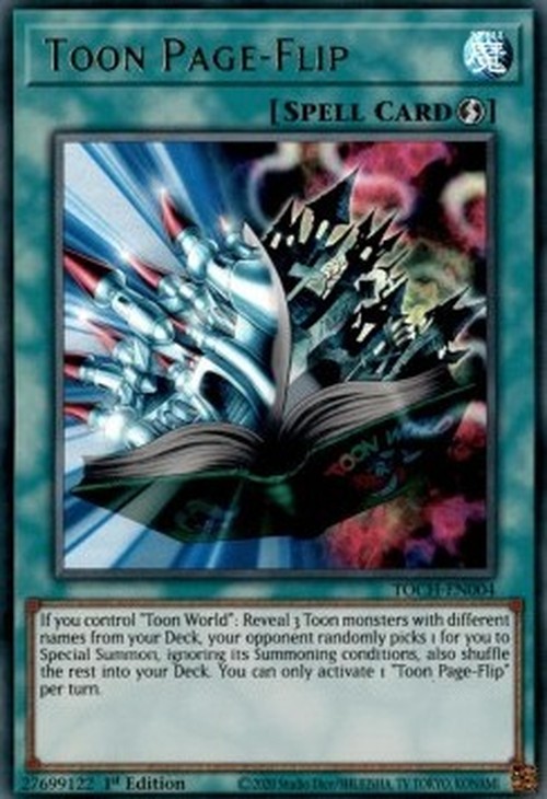 Yu-Gi-Oh! TOCH Toon Page-Flip (V.1 - Ultra Rare)