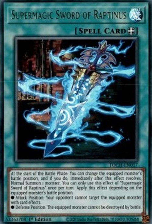 Yu-Gi-Oh! TOCH Supermagic Sword of Raptinus