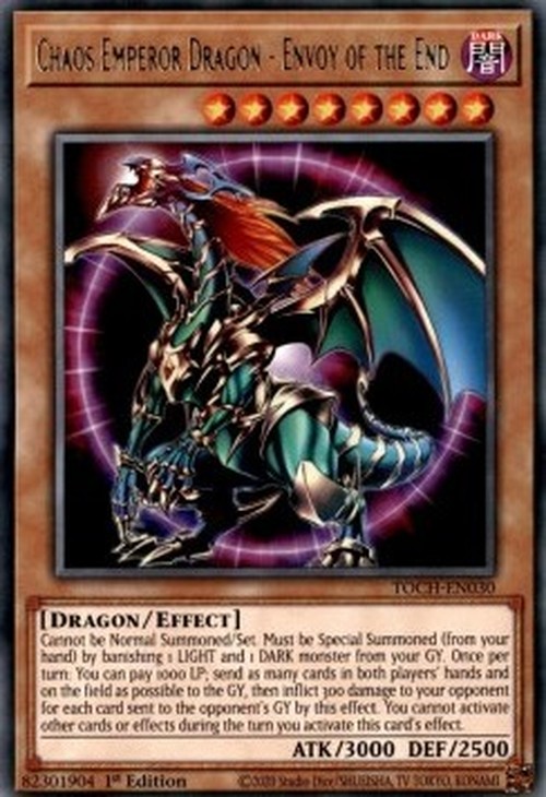 Yu-Gi-Oh! TOCH Chaos Emperor Dragon - Envoy of the End (V.1 - Rare)