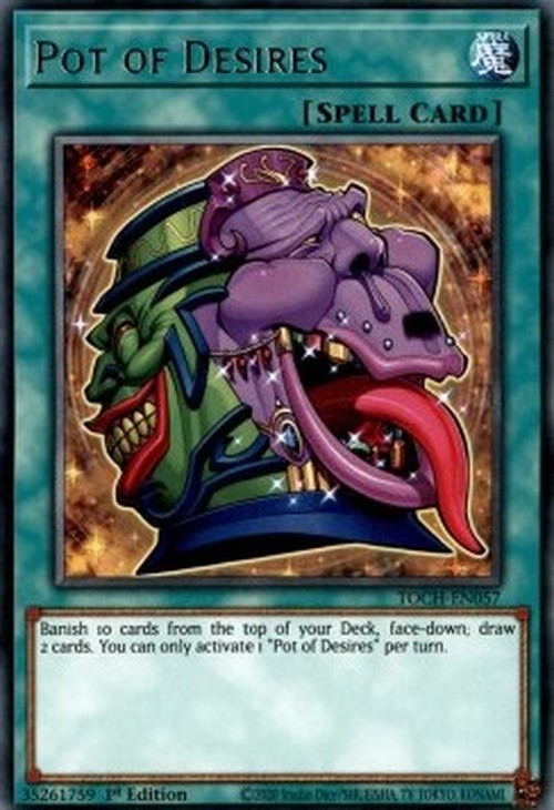 Yu-Gi-Oh! TOCH Pot of Desires (V.1 - Rare)