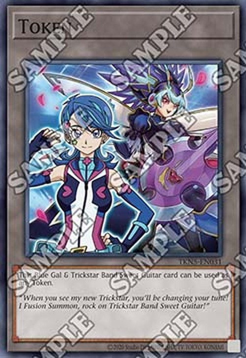 Yu-Gi-Oh! TKN5 Token (Blue Gal and Trickstar Band Sweet Guitar)