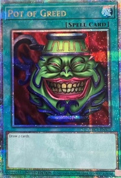 Yu-Gi-Oh! TBC1 Pot of Greed (V.2 - Quarter Century Secret Rare)