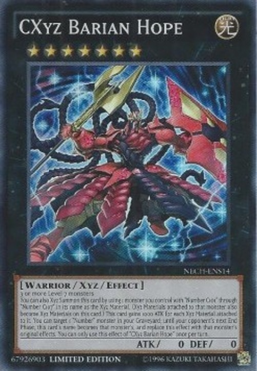 Yu-Gi-Oh! NECH CXyz Barian Hope (V.2 - Super Rare)