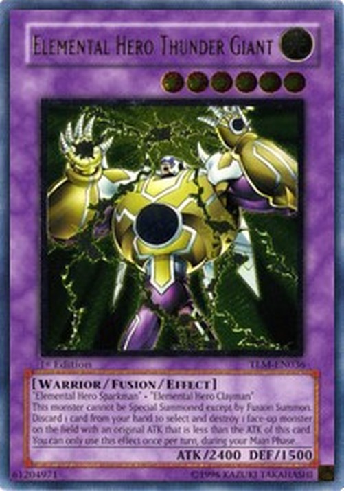 Yu-Gi-Oh! TLM Elemental HERO Thunder Giant (V.2 - Ultimate Rare)