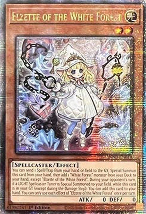 Yu-Gi-Oh! INFO Elzette of the White Forest (V.2 - Quarter Century Secret Ra