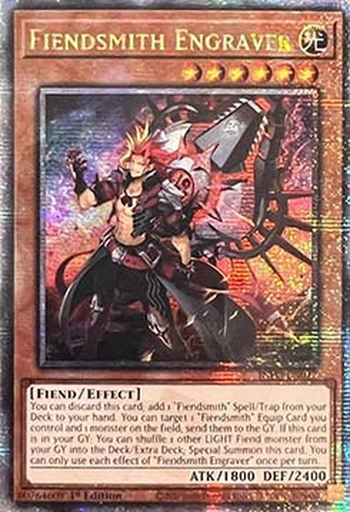 Yu-Gi-Oh! INFO Fiendsmith Engraver (V.2 - Quarter Century Secret Rare)