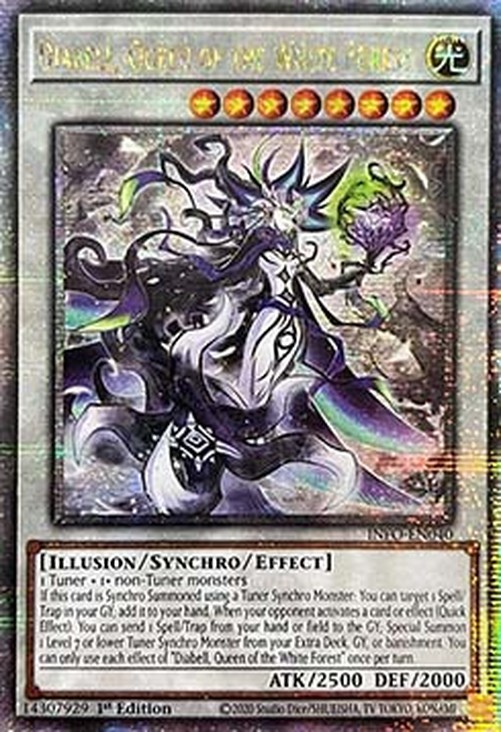 Yu-Gi-Oh! INFO Diabell, Queen of the White Forest (V.2 - Quarter Century Se