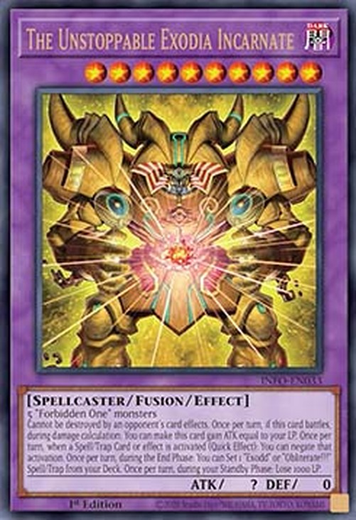 Yu-Gi-Oh! INFO The Unstoppable Exodia Incarnate (V.1 - Ultra Rare)