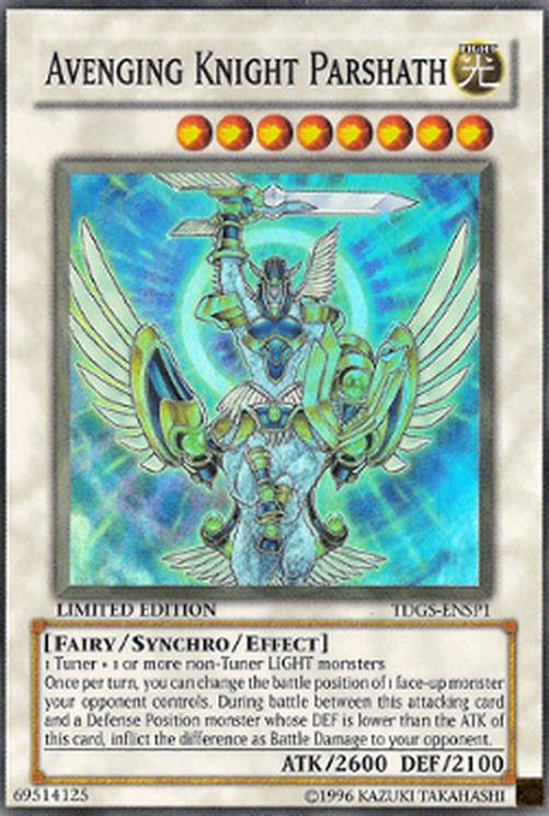Yu-Gi-Oh! TDGS Avenging Knight Parshath (V.2 - Super Rare)