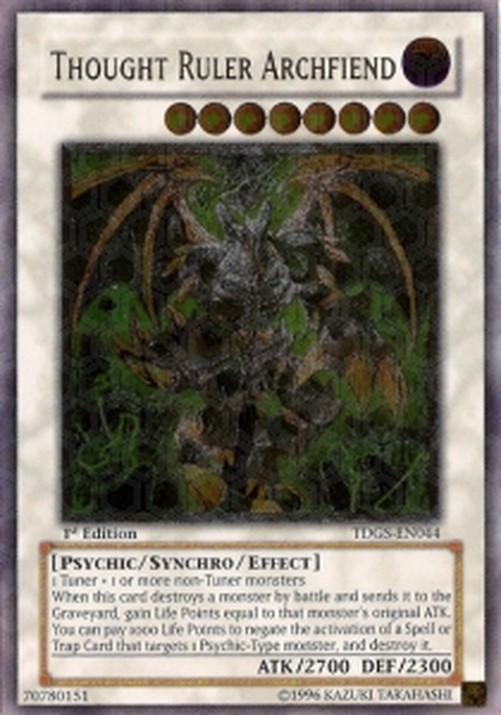 Yu-Gi-Oh! TDGS Thought Ruler Archfiend (V.2 - Ultimate Rare)