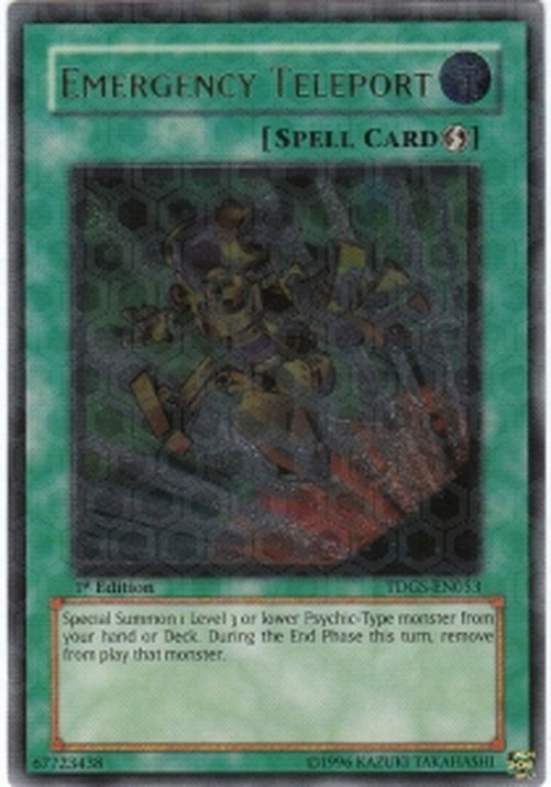 Yu-Gi-Oh! TDGS Emergency Teleport (V.2 - Ultimate Rare)