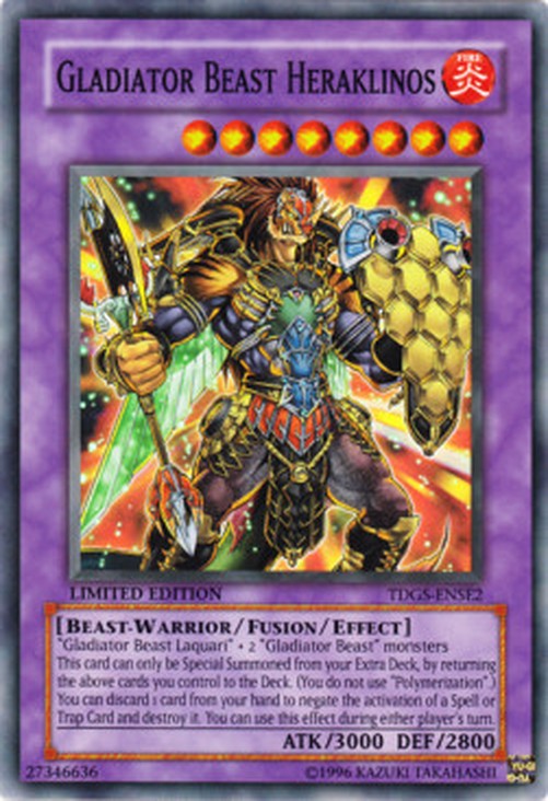 Yu-Gi-Oh! TDGS Gladiator Beast Heraklinos