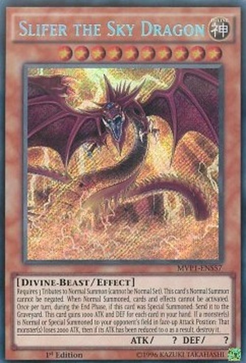 Yu-Gi-Oh! MVP1 Slifer the Sky Dragon (V.3 - Secret Rare)
