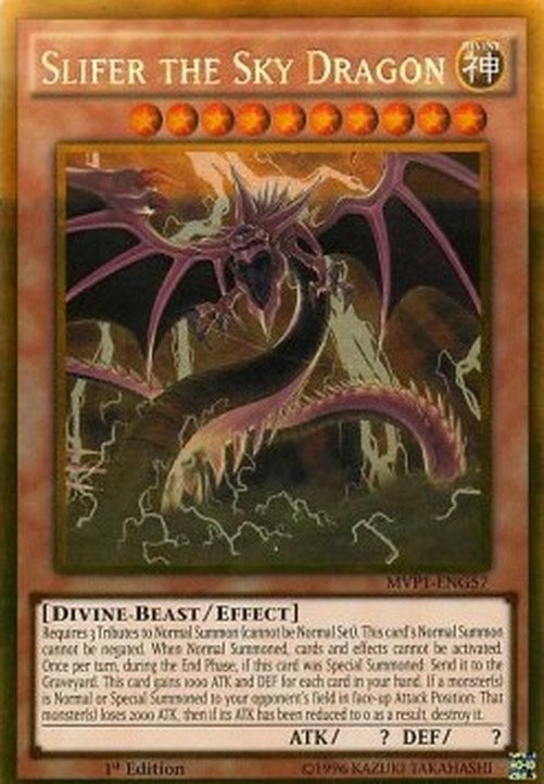 Yu-Gi-Oh! MVP1 Slifer the Sky Dragon (V.2 - Gold Rare)