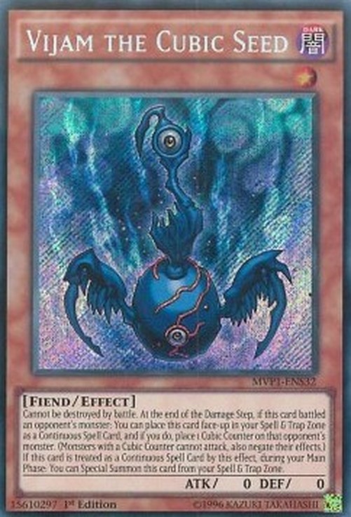 Yu-Gi-Oh! MVP1 Vijam the Cubic Seed (V.3 - Secret Rare)
