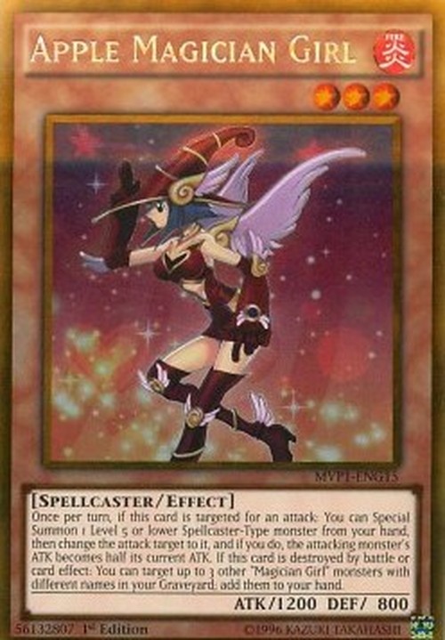 Yu-Gi-Oh! MVP1 Apple Magician Girl (V.2 - Gold Rare)