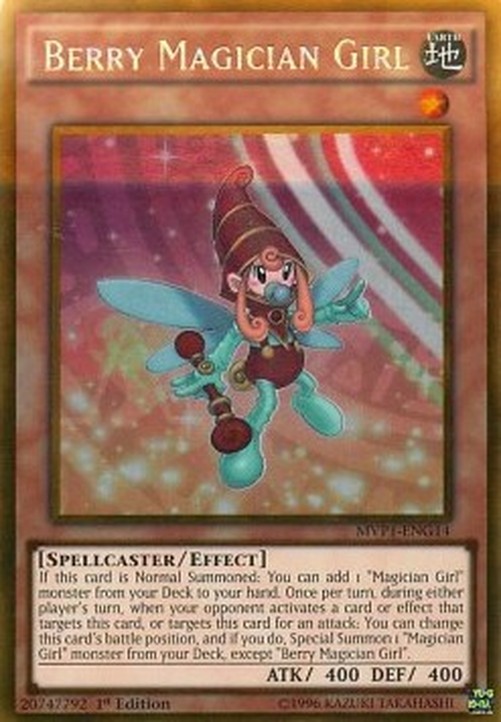 Yu-Gi-Oh! MVP1 Berry Magician Girl (V.2 - Gold Rare)