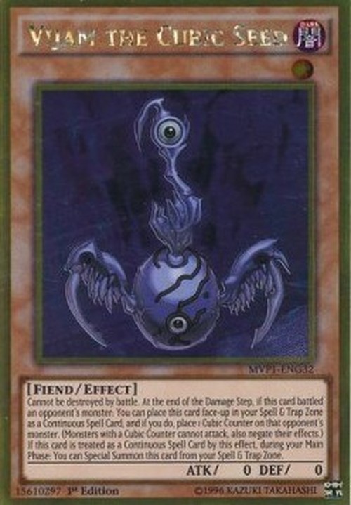 Yu-Gi-Oh! MVP1 Vijam the Cubic Seed (V.2 - Gold Rare)