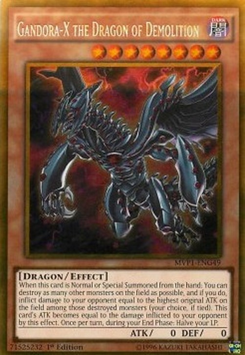 Yu-Gi-Oh! MVP1 Gandora-X the Dragon of Demolition (V.2 - Gold Rare)