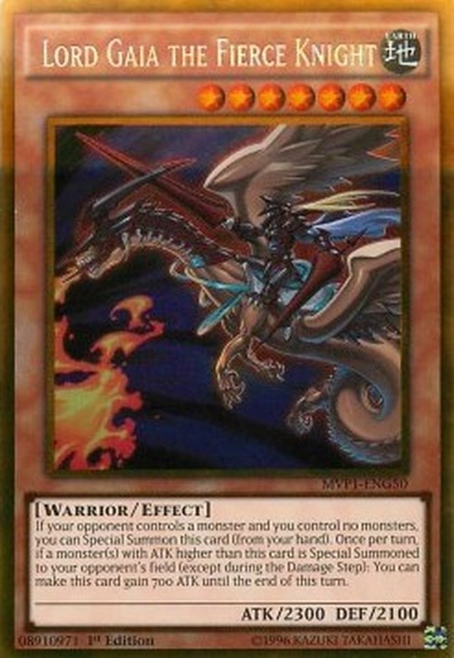 Yu-Gi-Oh! MVP1 Lord Gaia the Fierce Knight (V.2 - Gold Rare)
