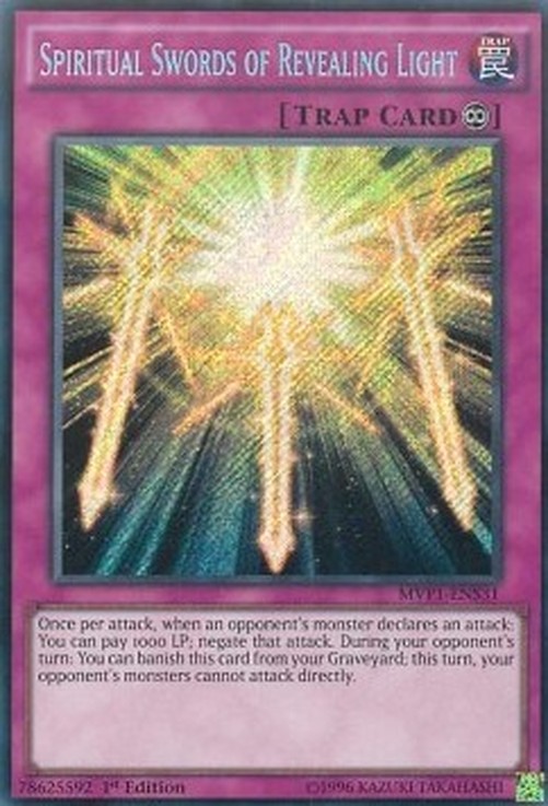 Yu-Gi-Oh! MVP1 Spiritual Swords of Revealing Light (V.3 - Secret Rare)