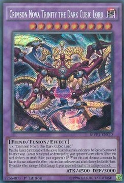 Yu-Gi-Oh! MVP1 Crimson Nova Trinity the Dark Cubic Lord (V.3 - Secret Rare)