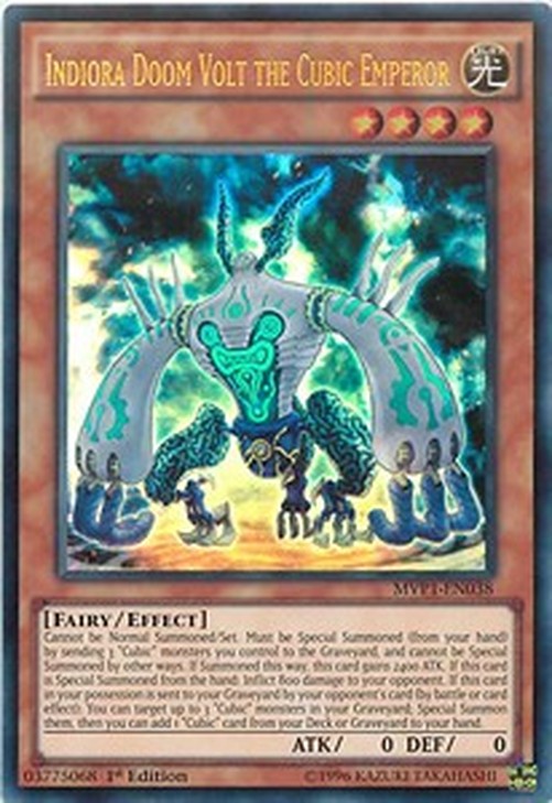 Yu-Gi-Oh! MVP1 Indiora Doom Volt the Cubic Emperor (V.1 - Ultra Rare)