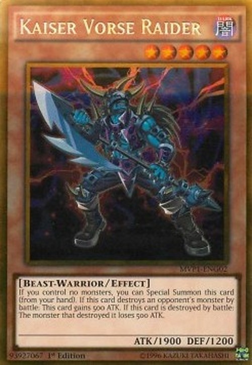 Yu-Gi-Oh! MVP1 Kaiser Vorse Raider (V.2 - Gold Rare)