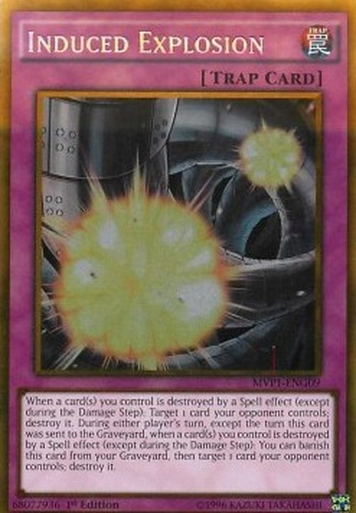Yu-Gi-Oh! MVP1 Induced Explosion (V.2 - Gold Rare)