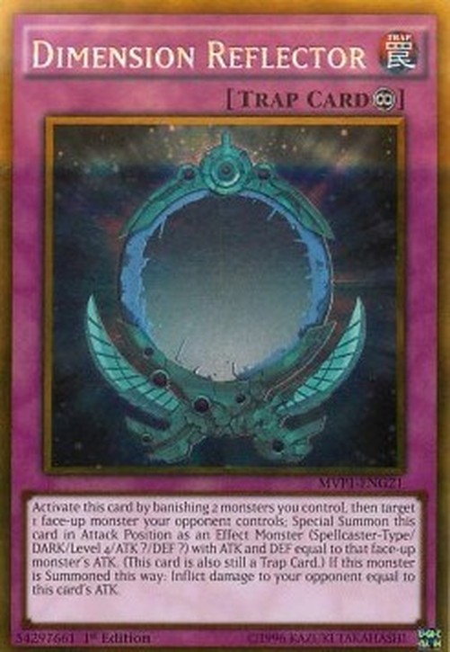 Yu-Gi-Oh! MVP1 Dimension Reflector (V.2 - Gold Rare)