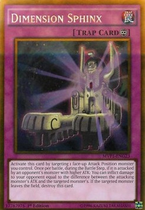 Yu-Gi-Oh! MVP1 Dimension Sphinx (V.2 - Gold Rare)