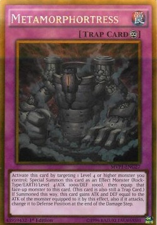 Yu-Gi-Oh! MVP1 Metamorphortress (V.2 - Gold Rare)