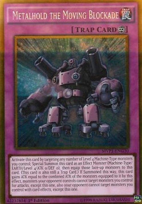 Yu-Gi-Oh! MVP1 Metalhold the Moving Blockade (V.2 - Gold Rare)