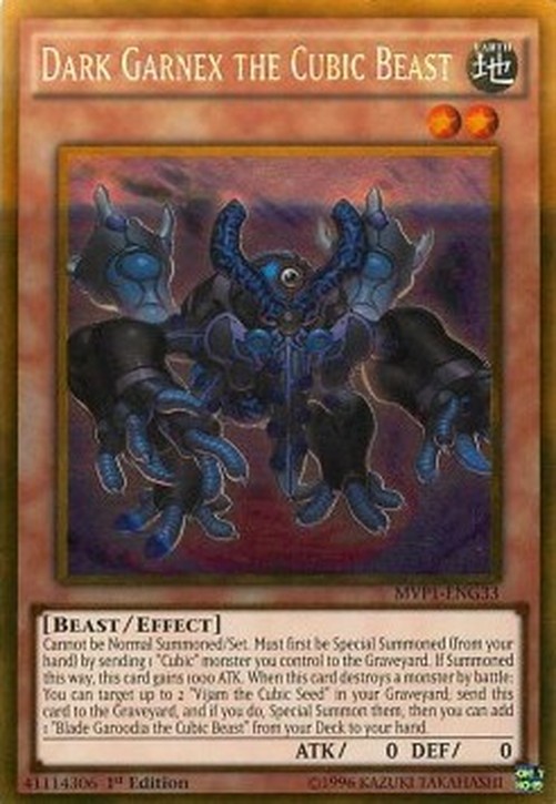 Yu-Gi-Oh! MVP1 Dark Garnex the Cubic Beast (V.2 - Gold Rare)