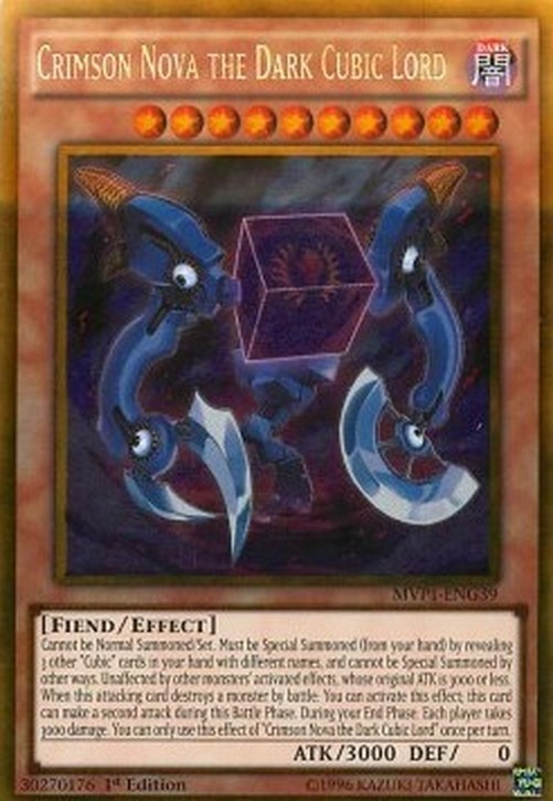 Yu-Gi-Oh! MVP1 Crimson Nova the Dark Cubic Lord (V.2 - Gold Rare)