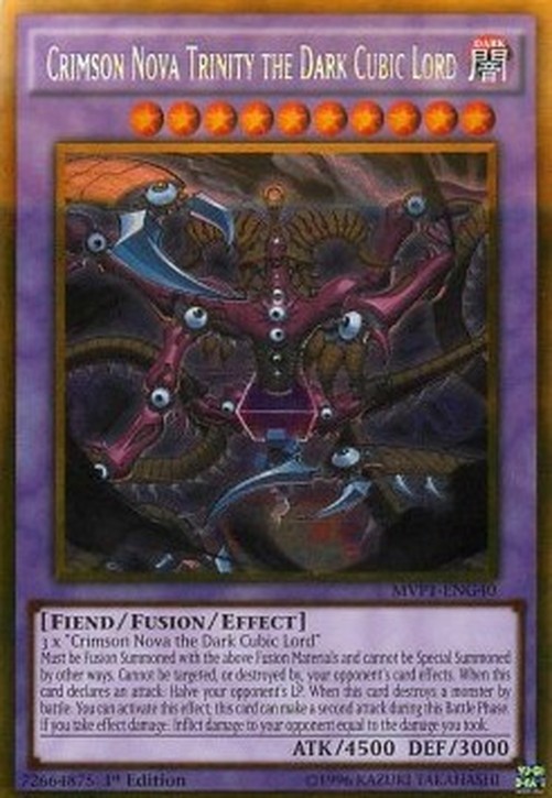 Yu-Gi-Oh! MVP1 Crimson Nova Trinity the Dark Cubic Lord (V.2 - Gold Rare)