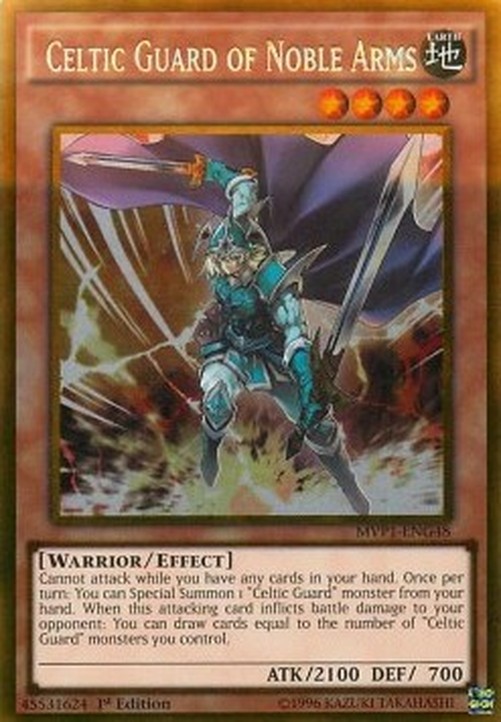 Yu-Gi-Oh! MVP1 Celtic Guard of Noble Arms (V.2 - Gold Rare)