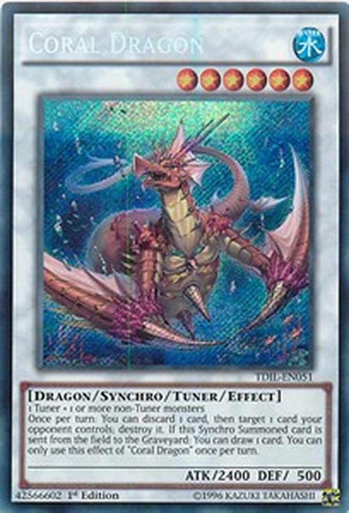 Yu-Gi-Oh! TDIL Coral Dragon (V.1 - Secret Rare)