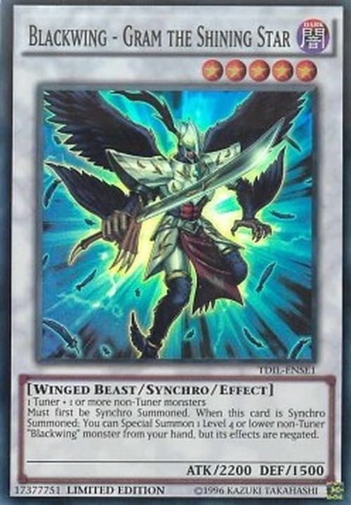 Yu-Gi-Oh! TDIL Blackwing - Gram the Shining Star
