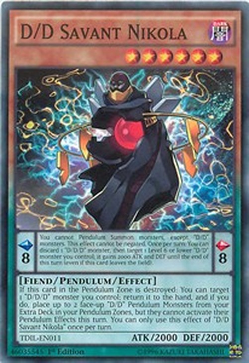 Yu-Gi-Oh! TDIL D/D Savant Nikola